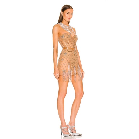DUNDAS X REVOLVE Marilyn Embellished Mini Dress in Gold • SOLD OUT!! - Picture 2 of 9